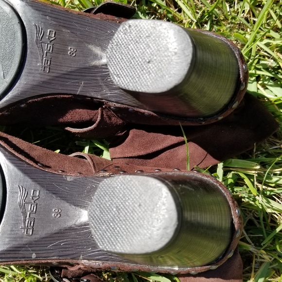 Dansko Nikita Brown Leather upper Slouch Ankle Boots EU size 39 - Picture 7 of 16